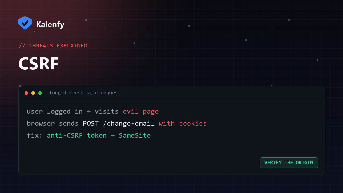 What Is CSRF (Cross-Site Request Forgery)?