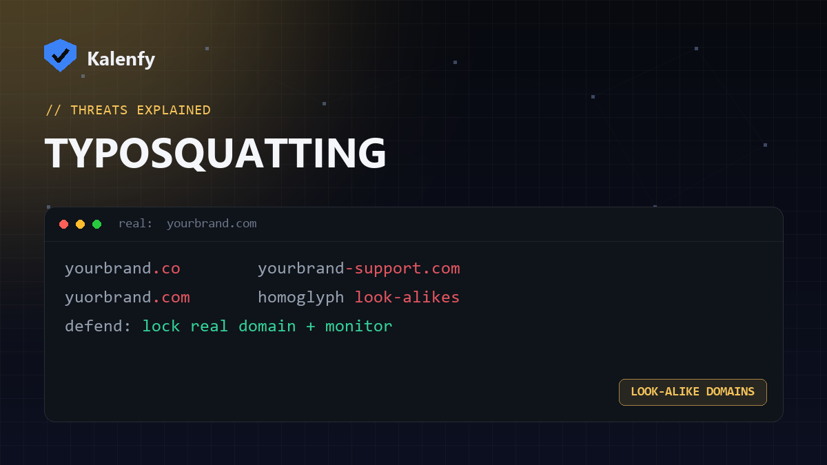 What Is Typosquatting? (Look-Alike Domains)